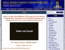 Tablet Screenshot of millpondchiropractic.com